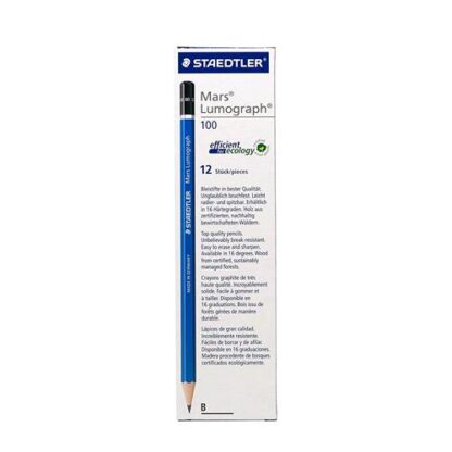 STAEDTLER MARS LUMOGRAPH MATITA B ALTA QUALITA' E RESISTENZA CONF 12 Pz.