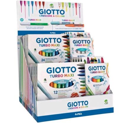 GIOTTO-FILA ESPOSITORE BANCO PENNARELLI TURBO MAXI E GIANT 25 Pz