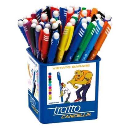 TRATTO CANCELLIK PENNA A SFERA CANCELLABILE COLORI ASSORTITI CONF 50 Pz.