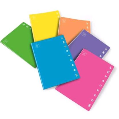 PIGNA MONOCROMO FLUO QUADERNO A4 80 GR RIGHE 1R 40 FOGLI CONF 10 Pz.