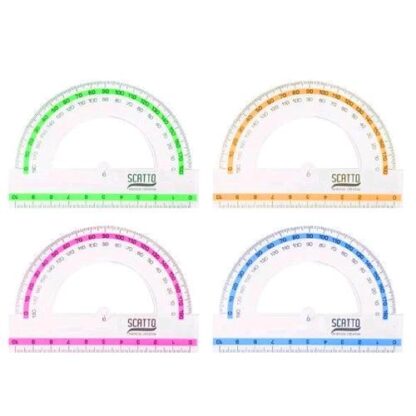 SCATTO GONIOMETRO 180 10 CM COLORI FLUO ASSORTITI 1 Pz.