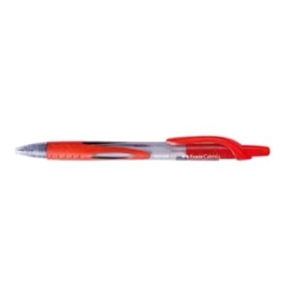 FABER CASTELL SUPER PENNA A SFERA INCHIOSTRO ROSSO PUNTA MEDIA CONF 12 Pz