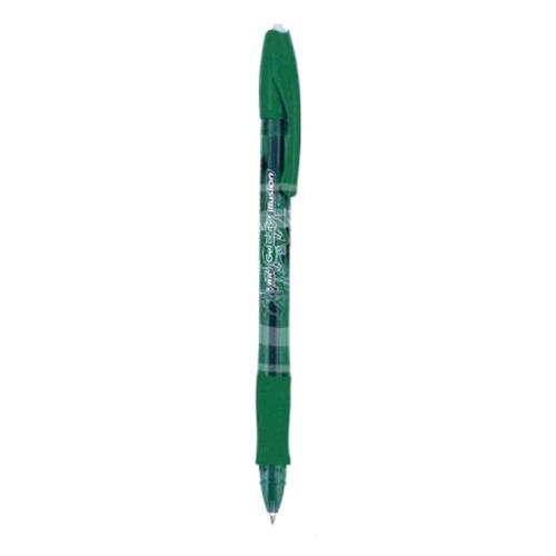 BIC GEL-OCITY PENNA A SFERA INCHIOSTRO VERDE PUNTA FINE FUSTO TRASPARENTE CONF 12 Pz.