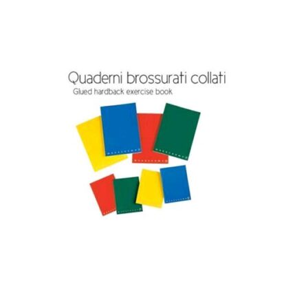 PIGNA MONOCROMO QUADERNO A4 80 GR CARTONATO CUCITURA FILO REFE RIGHE 1R 60 FOGLI CONF 5 Pz.