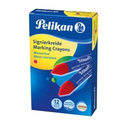 PELIKAN 762 PASTELLI INDUSTRIALI COLORE ROSSO CONF. 12 Pz.