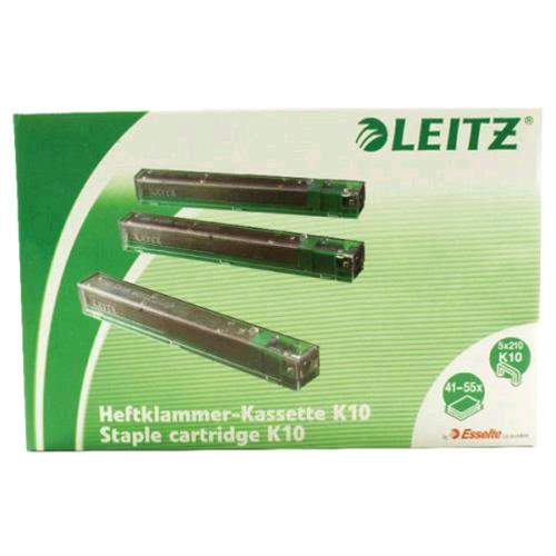 LEITZ PUNTI METALLICI K10 L5551 CONFEZIONE 5 CARTUCCIA x 210 PUNTI