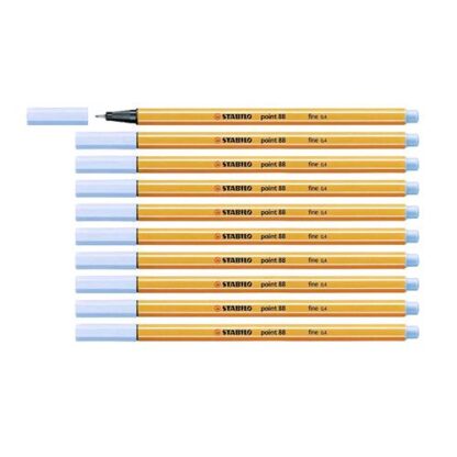 STABILO FINELINER POINT 88 PENNA PUNTA IN FIBRA 0.4 mm COLORE BLU COBALTO CONF. 10 Pz.