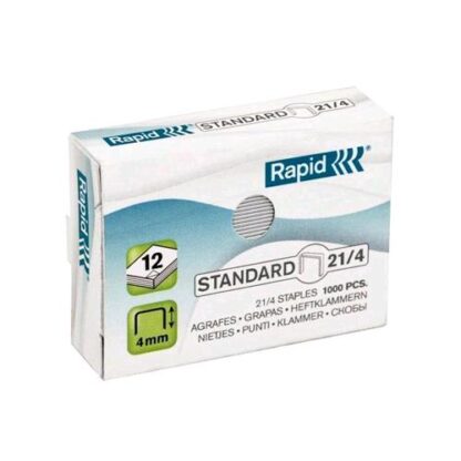 RAPID PUNTI METALLICI STANDARD 21/4 MM CONFEZIONE 1.000 PUNTI