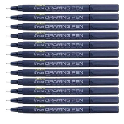 PILOT DRAWING PEN PENNA PUNTA IN FIBRA 0.3 mm COLORE NERO CONF. 12 Pz.