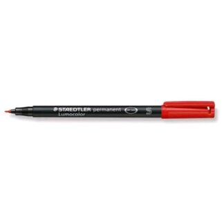 STAEDTLER LUMOCOLOR PERMANENT PENNA PUNTA IN FIBRA 0.4 mm COLORE ROSSO CONF. 10 Pz.