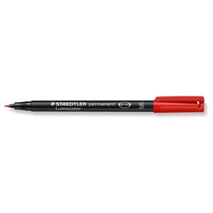 STAEDTLER LUMOCOLOR PERMANENT PENNA PUNTA IN FIBRA 0.4 mm COLORE ROSSO CONF. 10 Pz.