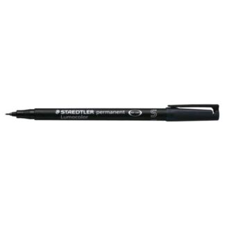 STAEDTLER LUMOCOLOR PERMANENT PENNA PUNTA IN FIBRA 0.4 mm COLORE NERO CONF. 10 Pz.