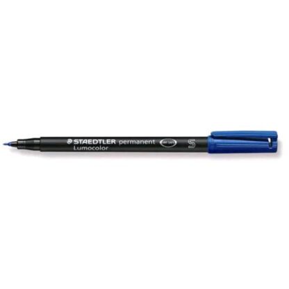 STAEDTLER LUMOCOLOR PERMANENT PENNA PUNTA IN FIBRA 0.4 mm COLORE BLU CONF. 10 Pz.