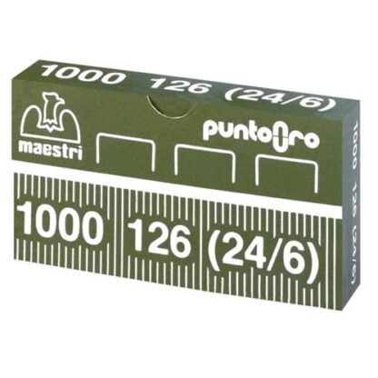 RO-MA PUNTI METALLICI 24/6 126 ORO CONFEZIONE 10.000 PUNTI
