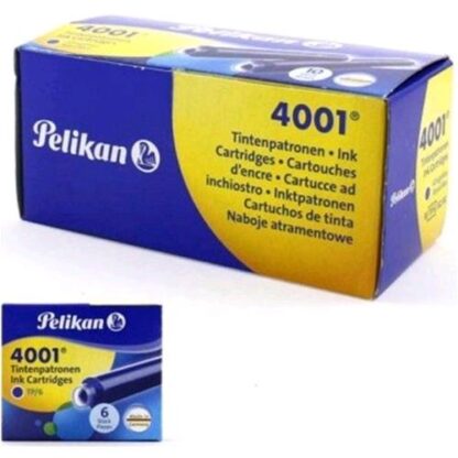 PELIKAN TP/6 CARTUCCE PER STILOGRAFICA INCHIOSTRO BLU ROYAL CONF 10 X 6 CARTUCCE