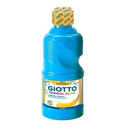 GIOTTO TEMPERA FLACONE DA 250ML COLORE CIANO LAVABILE