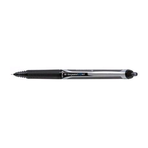 PILOT HI-TECPOINT V5 RT PENNA ROLLER RICARICABILE A SCATTO PUNTA 0.5 mm COLORE NERO CONF. 12 Pz.