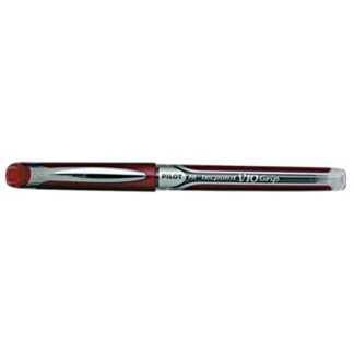 PILOT HI-TECPOINT V10 GRIP PENNA ROLLER PUNTA 1 mm COLORE ROSSO CONF. 12 Pz.
