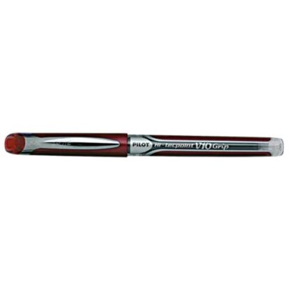 PILOT HI-TECPOINT V10 GRIP PENNA ROLLER PUNTA 1 mm COLORE ROSSO CONF. 12 Pz.
