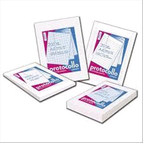 BLASETTI FOGLI PROTOCOLLO A4 RIGATURA 0Q 60GR A QUADRETTI CONF 200 FOGLI