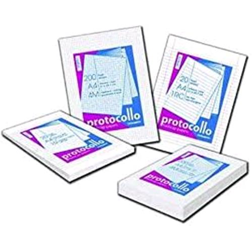 BLASETTI FOGLI PROTOCOLLO A4 RIGATURA 1R 60GR A RIGHE CONF 200 FOGLI