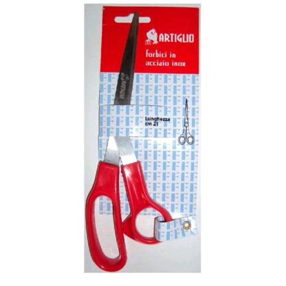 ARTIGLIO FORBICI MULTIUSO MANICO ABS 21 CM COLORE ROSSO