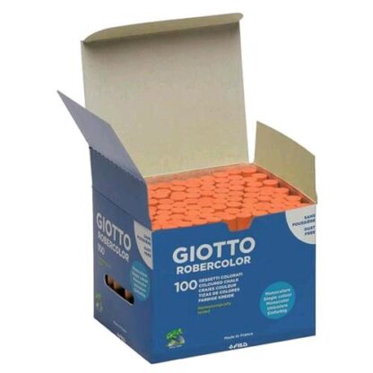 GIOTTO ROBERCOLOR GESSETTI TONDI PER LAVAGNA COLORE ARANCIONE CONF 100 Pz.