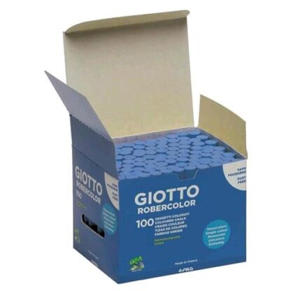 GIOTTO ROBERCOLOR GESSETTI TONDI PER LAVAGNA COLORE BLU CONF 100 Pz.