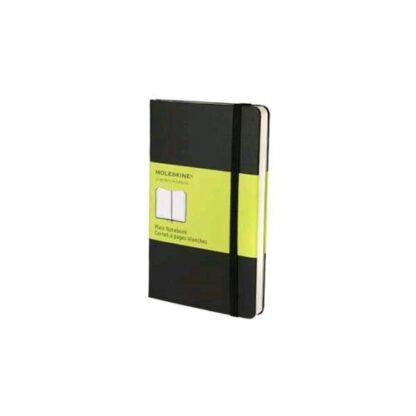 MOLESKINE TACCUINO POCKET RIGIDO NESSUNA RIGATURA CUCITURA DORSO FILO REFE COPERTINA IN POLIURETANO E CARTONE COLORE NERO 192 FOGLI CONF 1 Pz.
