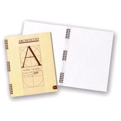 PIGNA ARCHITETTO BLOCCO A4 100 GR QUADRETTI 10 M COLORE GIALLO 40 FOGLI CONF 10 Pz.