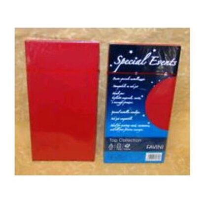 CARTOTECNICA FAVINI SPECIAL EVENTS 10 BUSTE 120 GR 11X22 COLORE ROSSO