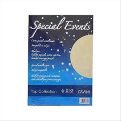 CARTOTECNICA FAVINI SPECIAL EVENTS 20 FOGLI 120 GR A4 COLORE CREMA