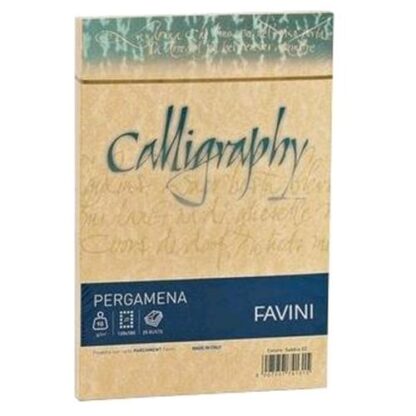 CARTOTECNICA FAVINI PERGAMENA 25 BUSTE 12X18 90 GR COLORE ORO
