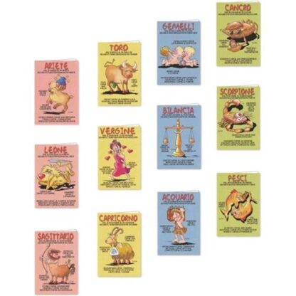 FLORIO BIGLIETTI AUGURI ZODIACALI 11.5X17 COLORI ASSORTITI