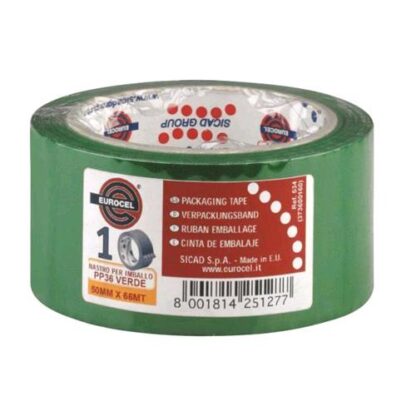 EUROCEL PP36 NASTRO DA IMBALLO IN PP 50MMX66MT VERDE