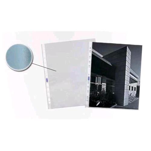FAVORIT LINEAR BUSTE CON FORATURA UNIVERSALE IN PP CM 21X29.7 A4 BUCCIA D'ARANCIA TRASPARENTE CONF 50 Pz.