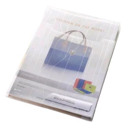 LEITZ BUSTE CON FORATURA UNIVERSALE A SOFFIETTO IN PP CM 22X30 A4 TRASPARENTE CONF 10 Pz.