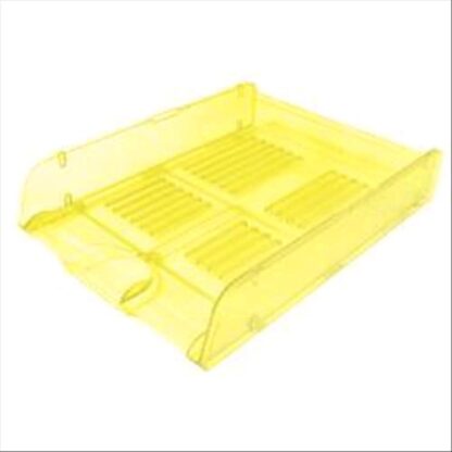 ARDA VASCHETTA PORTACORRISPONDENZA FONDO FORATO IN PS MM 60X260X340 A4 COLORE GIALLO TRASPARENTE