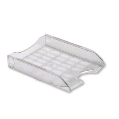 FELLOWES VASCHETTA PORTACORRISPONDENZA IN PLASTICA MM 55X330X244 A4 FONDO PIENO TRASPARENTE