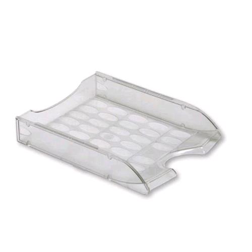 FELLOWES VASCHETTA PORTACORRISPONDENZA IN PLASTICA MM 55X330X244 A4 FONDO PIENO TRASPARENTE