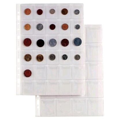 SEI ROTA ERCLOE BUSTE PORTA MONETE IN PVCLISCIO CM 21X29.7 A4 30 SPAZI TRASPARENTE CONF 10 Pz.