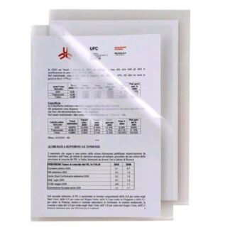 SEI ROTA POLI 100 BUSTE A L IN PP BUCCIA D'ARANCIO CM 23.2X32.3 A4 TRASPARENTE CONF 25 Pz.