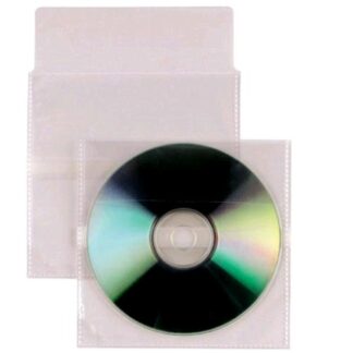 SEI ROTA INSERT BUSTE PORTA CD/DVD IN PP CM 12X12.5 CON PATELLA TRASPARENTE CONF 25 Pz.