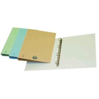 BREFIOCART ECO NEW RACCOGLITORE 4 ANELLLI IN CARTONCINO ECOLOGICO CM 33X27X4 VERDE