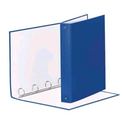 ESSELTE MEETING RACCOGLITORE 4 ANELLI DA 50 MM IN CARTONCINO PLASTIFICATO CM 22X30X7 A4 BLU LUCIDO