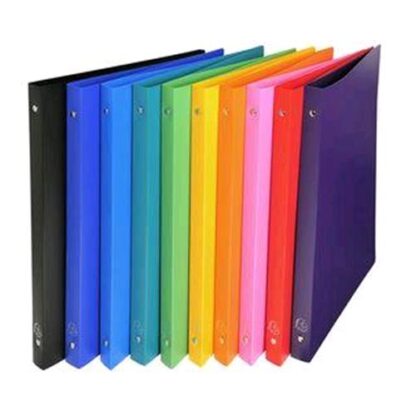 EXACOMPTA RACCOGLITORE 4 ANELLI DA 15 MM IN PP CM 25X32X2 COLORI ASSORTITI