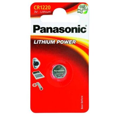 PANASONIC CR1220 BATTERIA A BOTTONE AL LITIO 3V