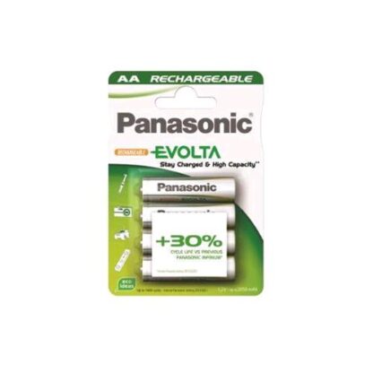 PANASONIC EVOLTA BATTERIE RICARICABILI AA STILO 1.900mAh BLISTER 4 Pz.