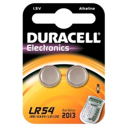 DURACELL LR54 BATTERIA A BOTTONE 1.5 V CONF 2 Pz.