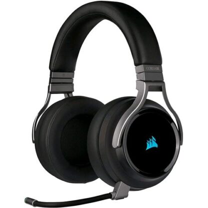 CORSAIR VIRTUOSO RGB CUFFIE GAMING WIRELESS 7.1 SURROUND CARBONIO